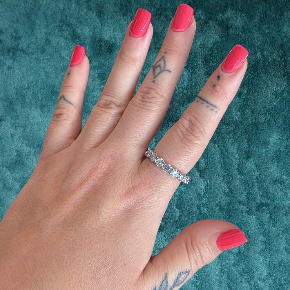 5CTTW MOISSANITE RING SIZE 8